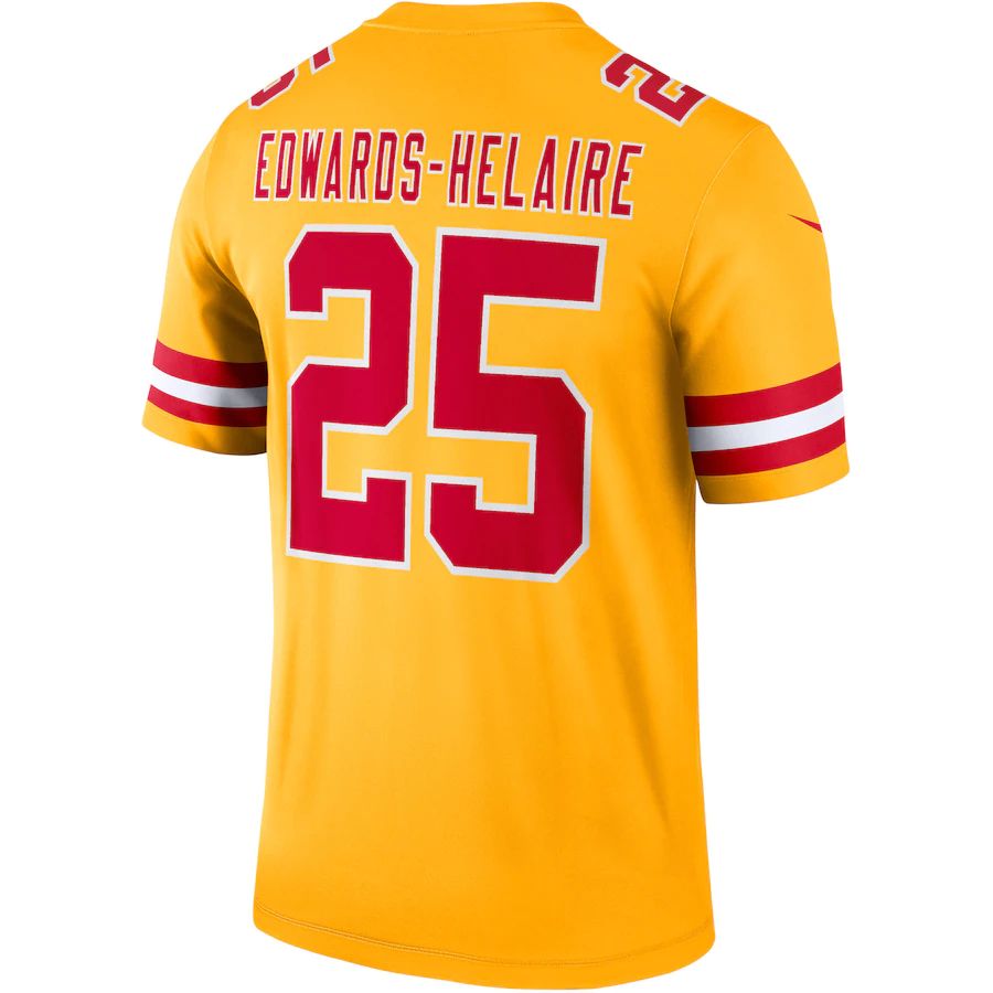 Custom #25 Gold KC Football Shirt Top