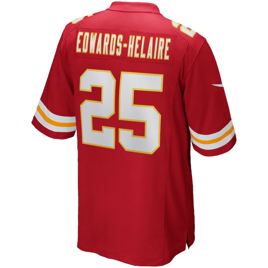 Custom #25 Red KC Football Shirt Top