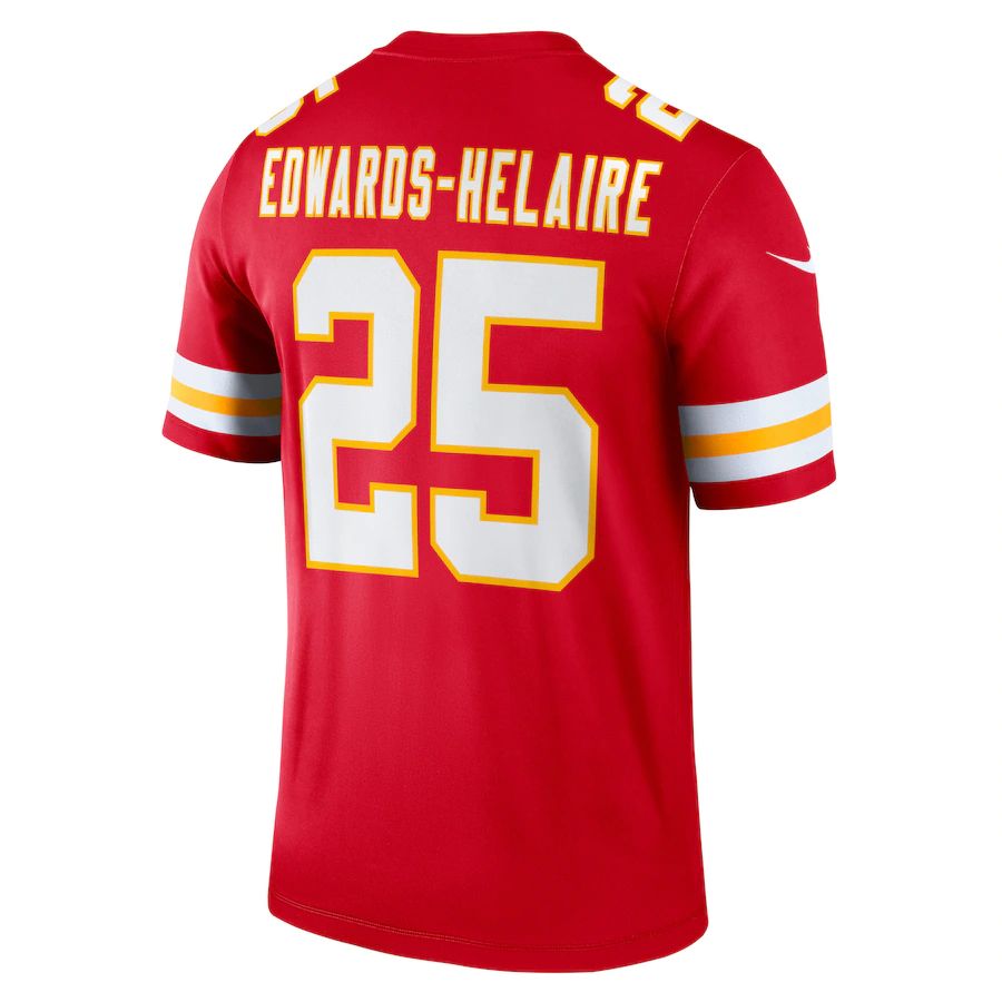 Custom #25 Red KC Football Shirt Top