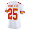 Custom #25 White KC Football Shirt Top