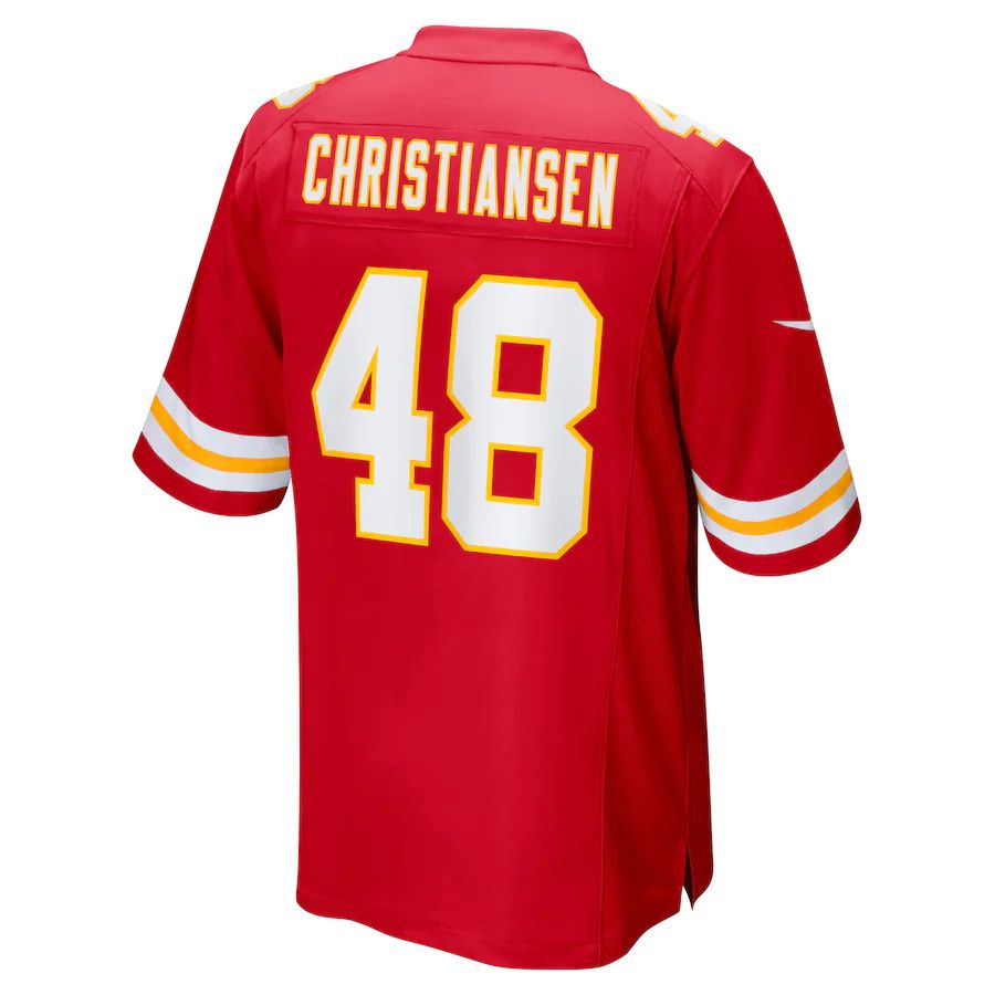 Custom #48 Red KC Football Shirt Top