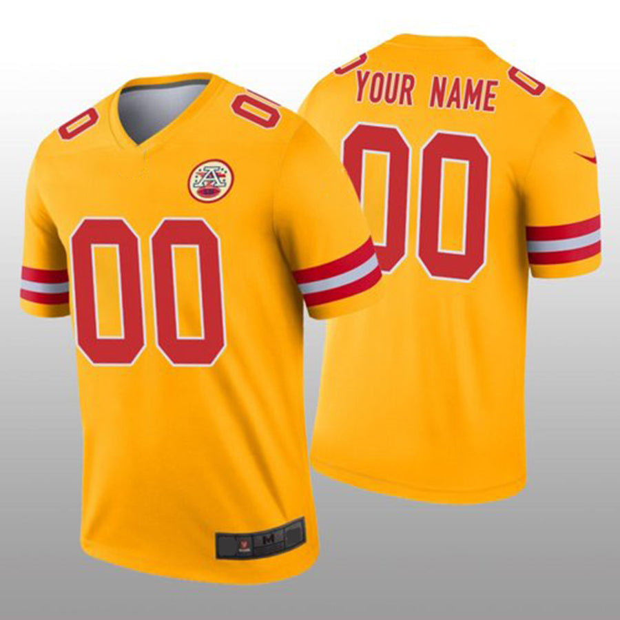 Custom Gold KC Football Shirt Top