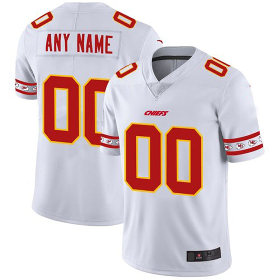 Custom White KC Football Shirt Top