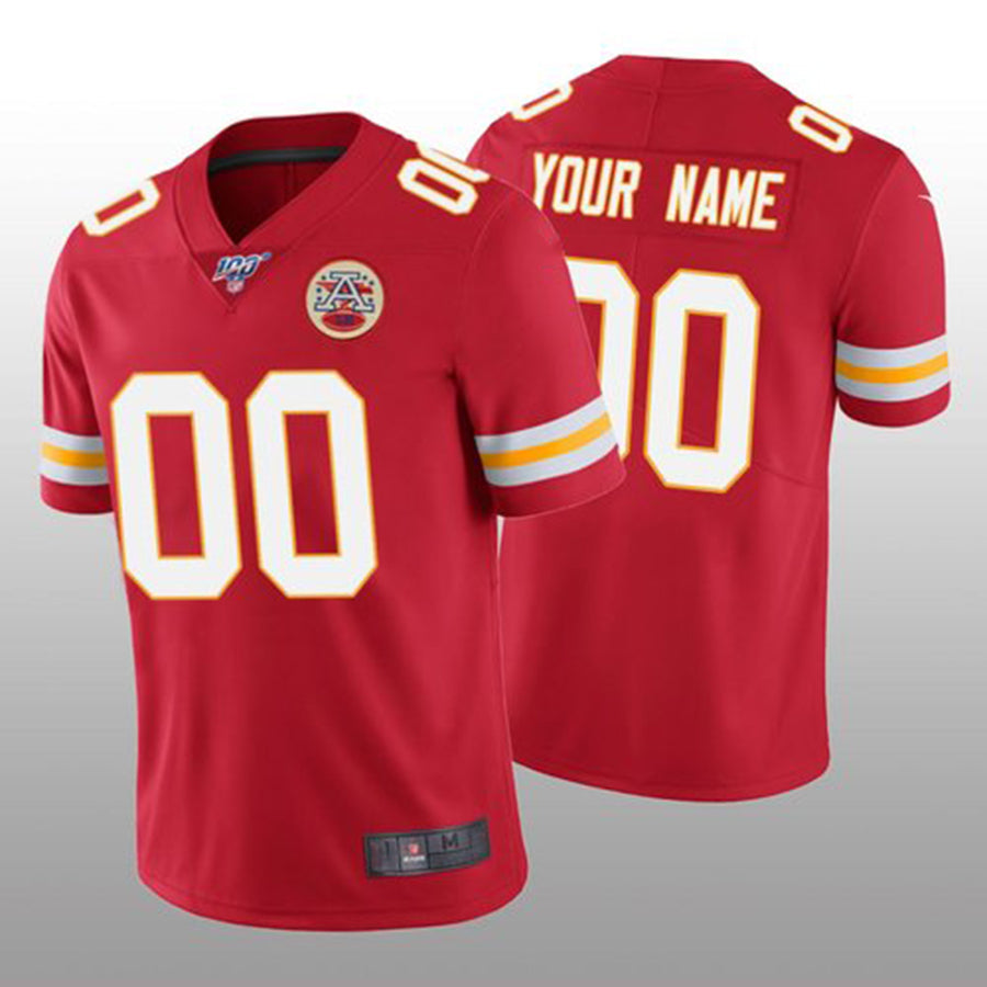 Custom Red KC Football Shirt Top