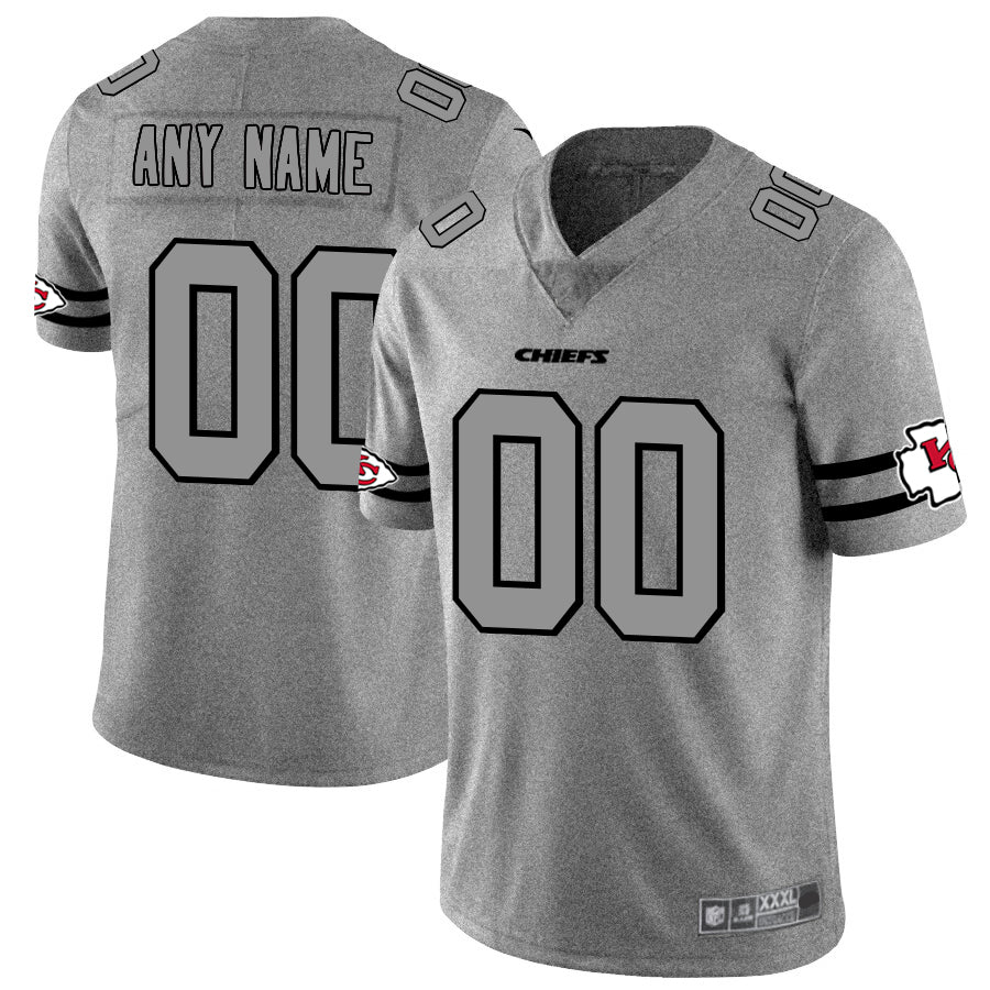 Custom Gray 2019 KC Football Shirt Top