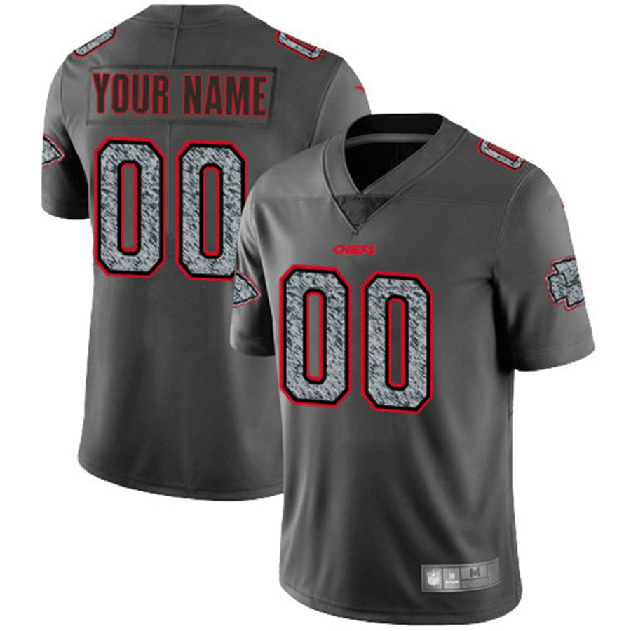 Custom Gray KC Football Shirt Top