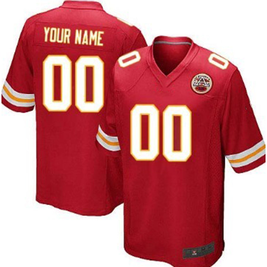 Custom Red KC Football Shirt Top