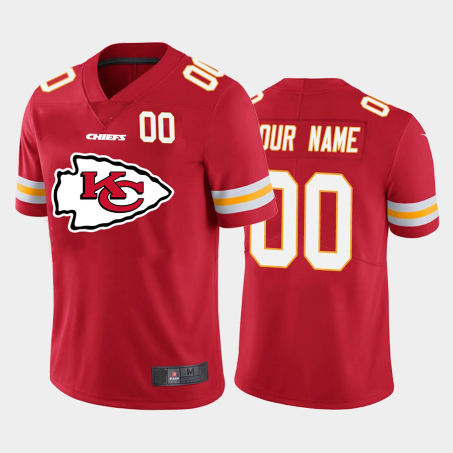 Custom Red KC Football Shirt Top
