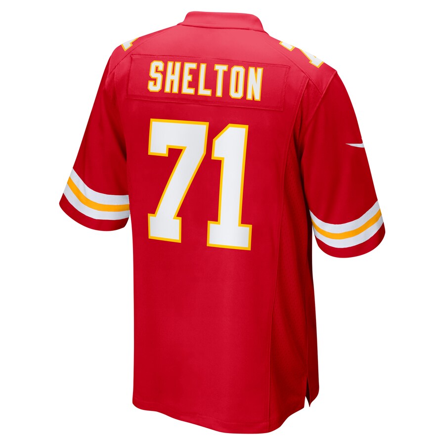 Custom #71 Red KC Football Shirt Top