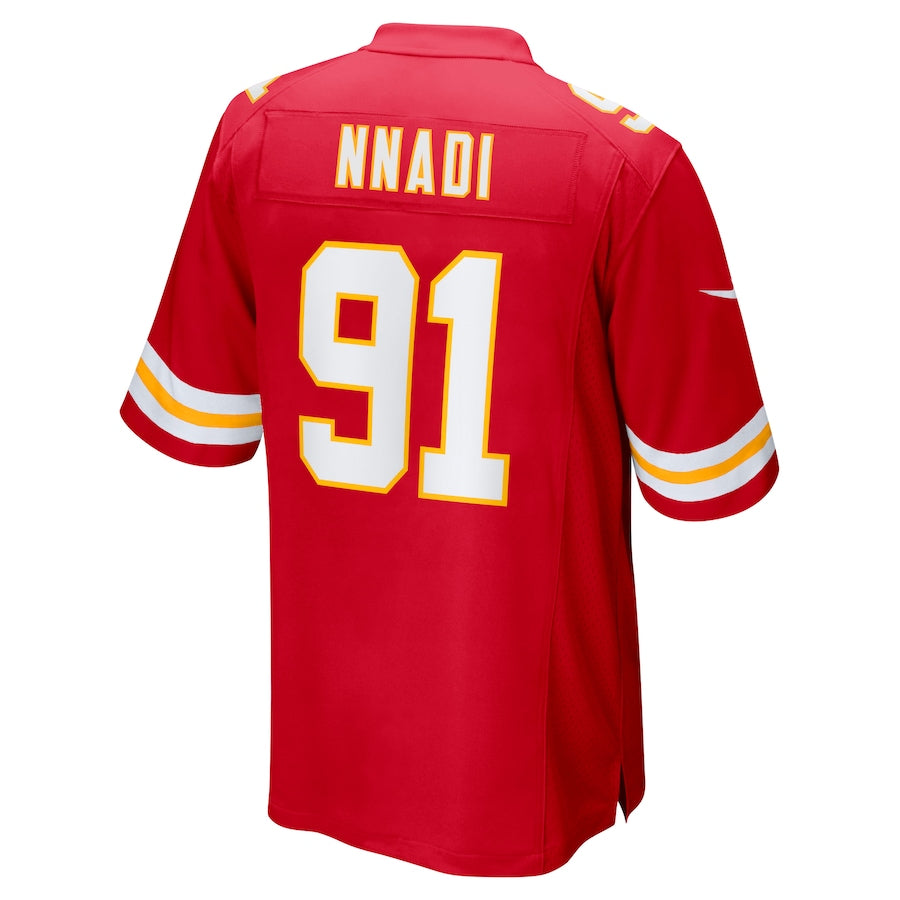 Custom #91 Red KC Football Shirt Top