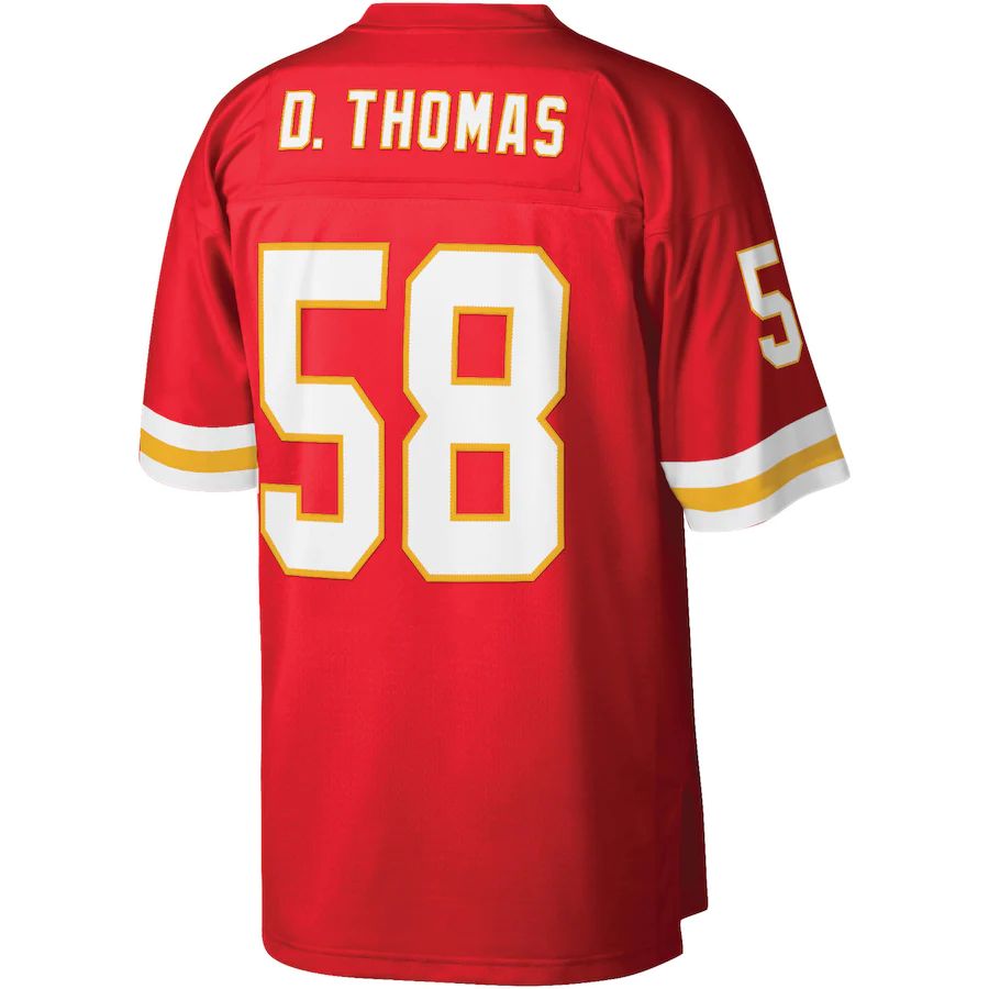 Custom #58 Red 1994 KC Football Shirt Top