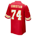 Custom #74 Red KC Football Shirt Top