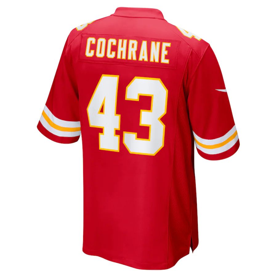 Custom #43 Red KC Football Shirt Top