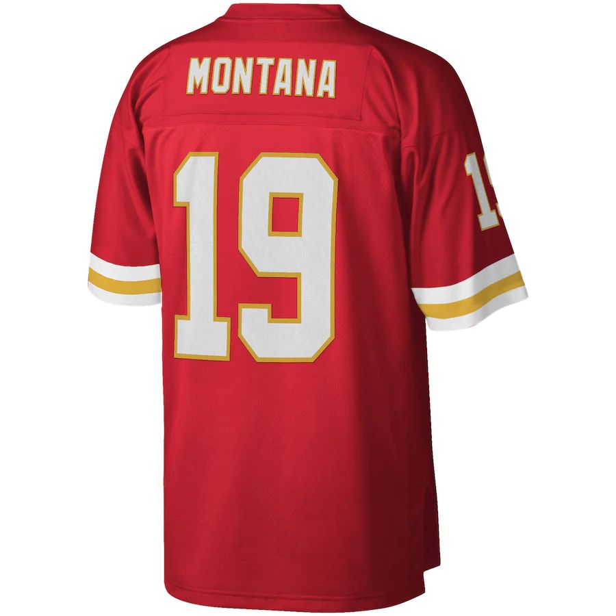 Custom #19 Red 1994 KC Football Shirt Top