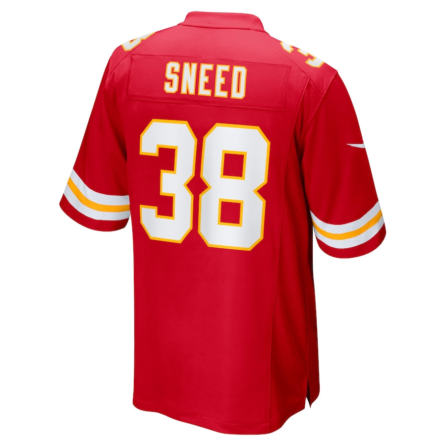 Custom #38 Red KC Football Shirt Top