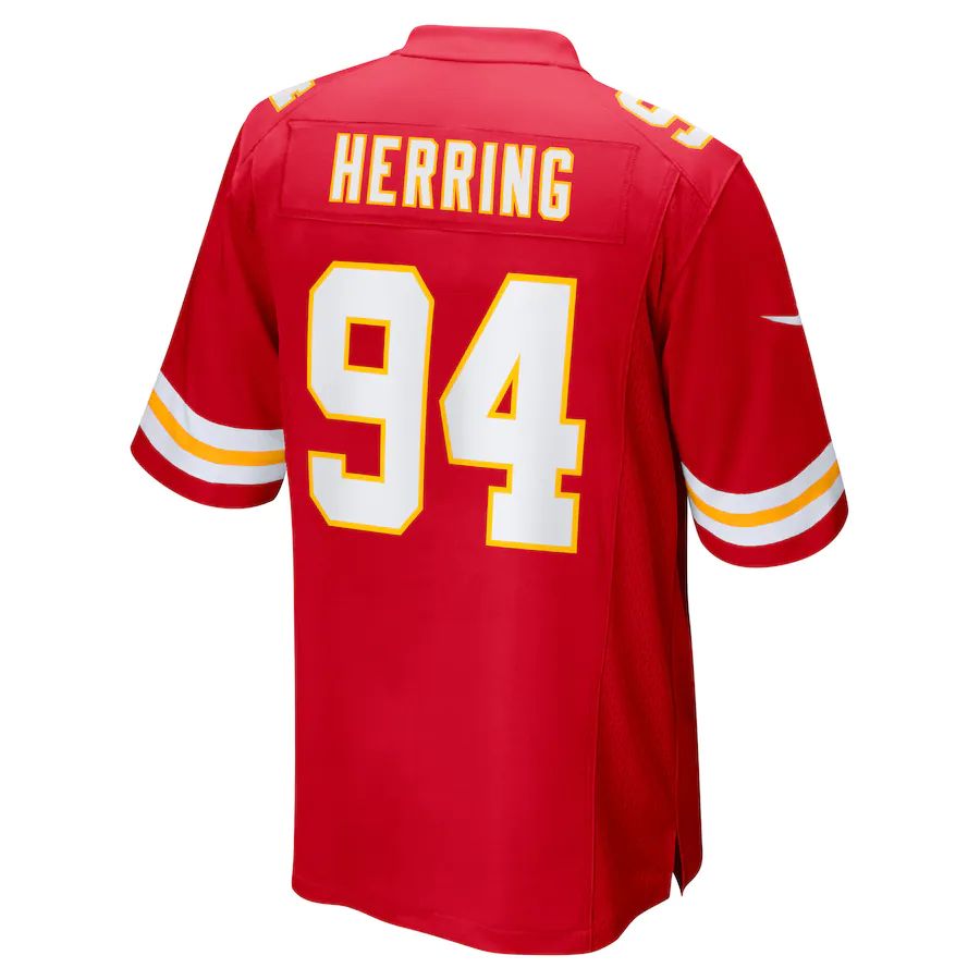Custom #94 Red KC Football Shirt Top