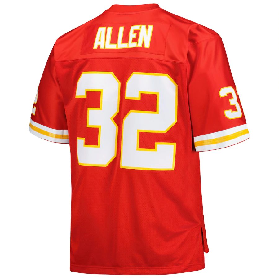Custom #32 Red 1994 KC Football Shirt Top