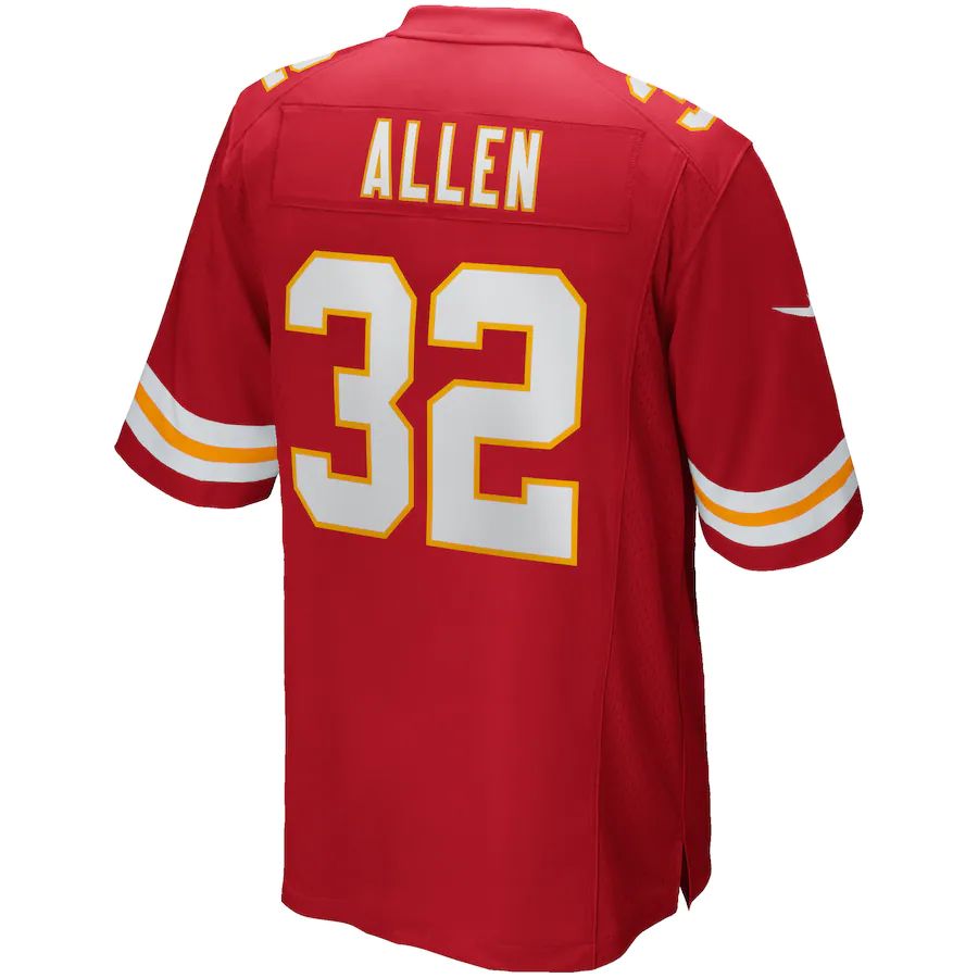 Custom #32 Red KC Football Shirt Top