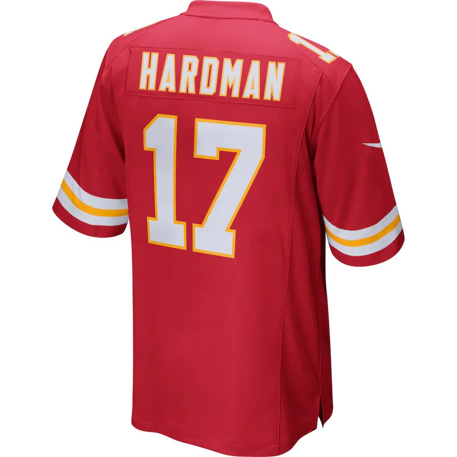 Custom #17 Red KC Football Shirt Top