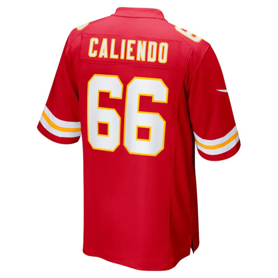 Custom #66 Red KC Football Shirt Top
