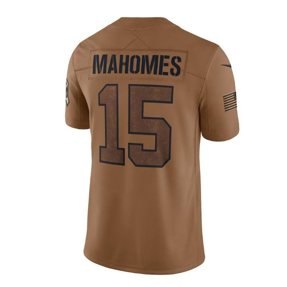 Custom #15 Brown 2023 KC Football Shirt Top