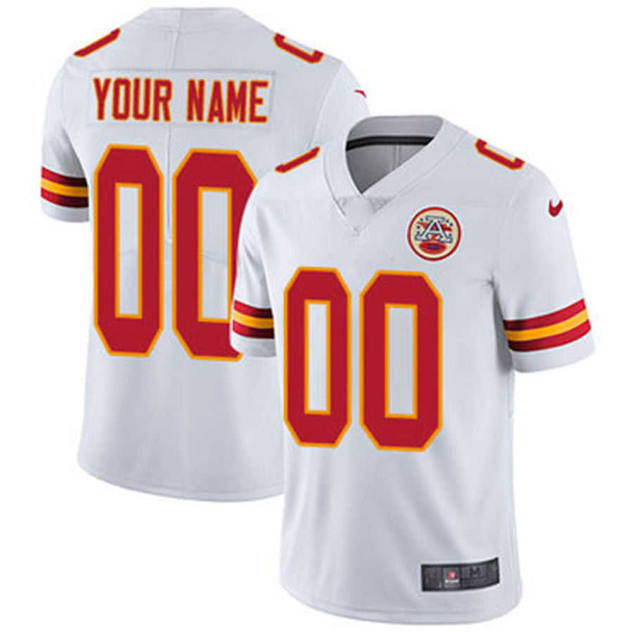 Custom White KC Football Shirt Top
