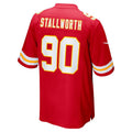 Custom #90 Red KC Football Shirt Top