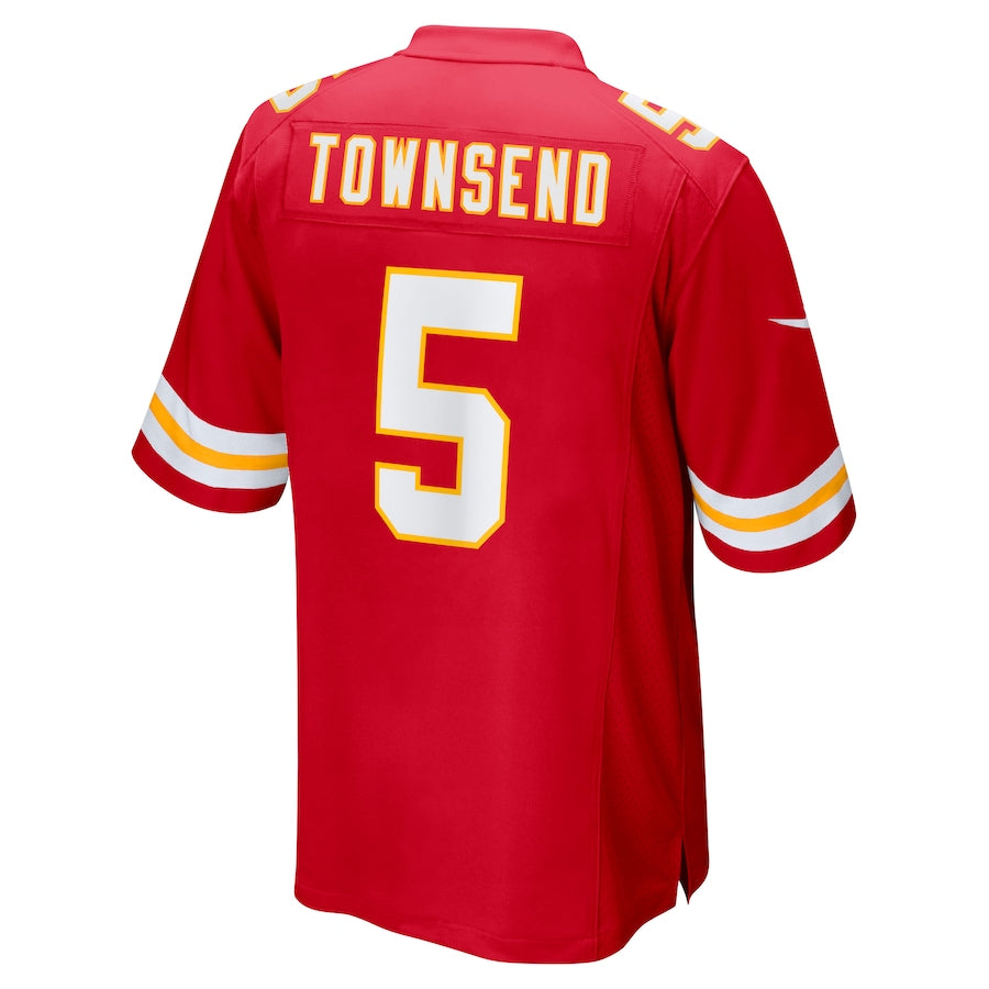 Custom #5 Red KC Football Shirt Top