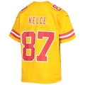 Custom #87 Gold KC Football Shirt Top