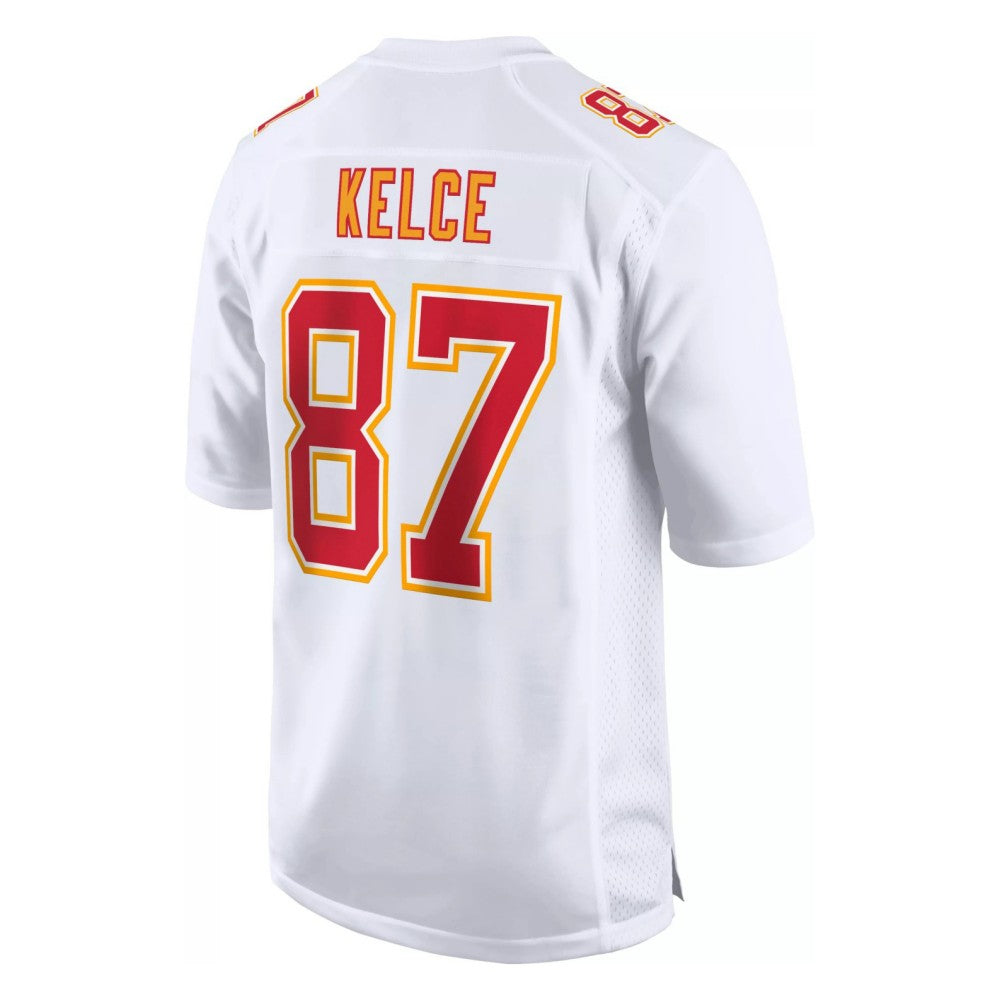Custom #87 White KC Football Shirt Top