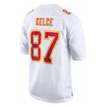 Custom #87 White KC Football Shirt Top