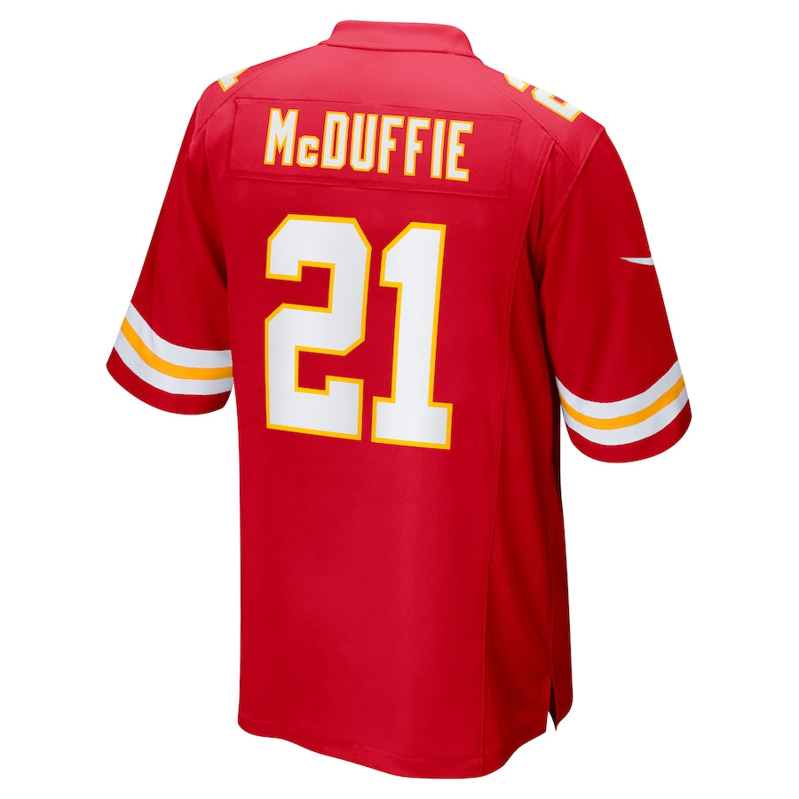 Custom #21 Red KC Football Shirt Top