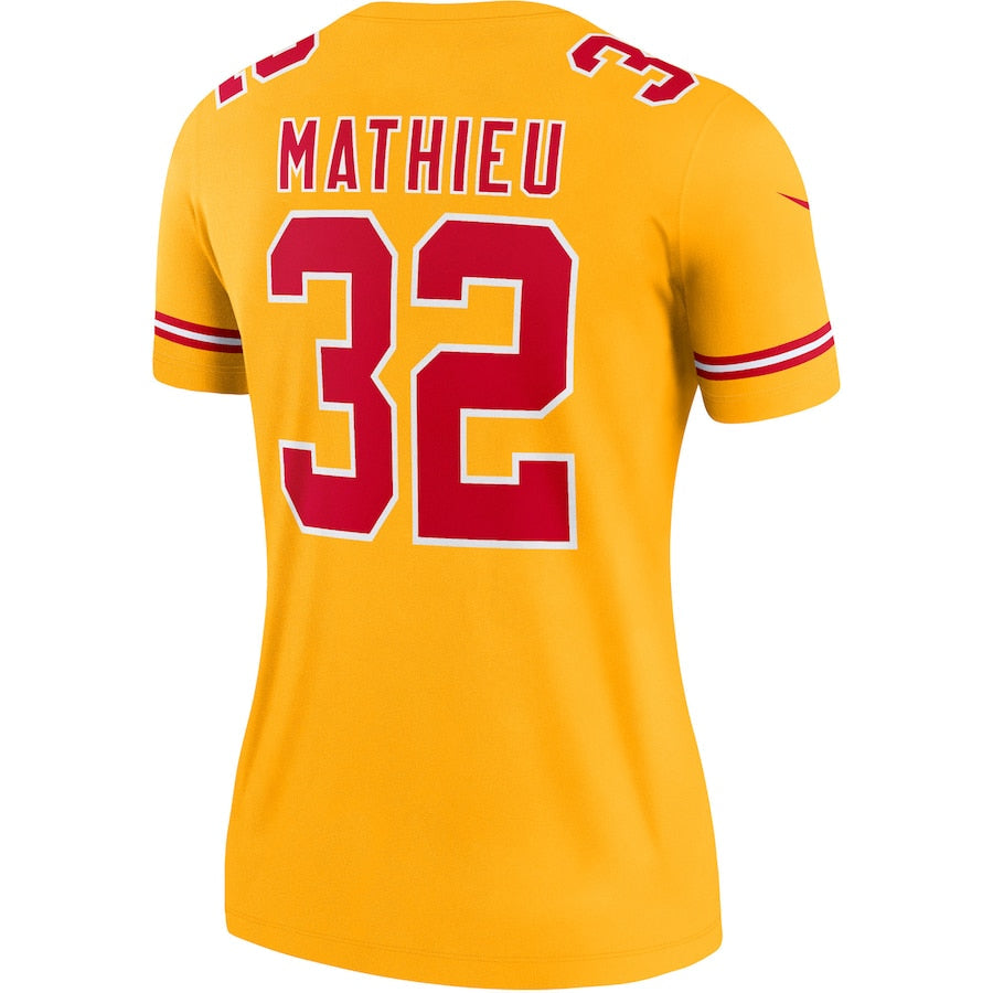 Custom #32 Gold KC Football Shirt Top