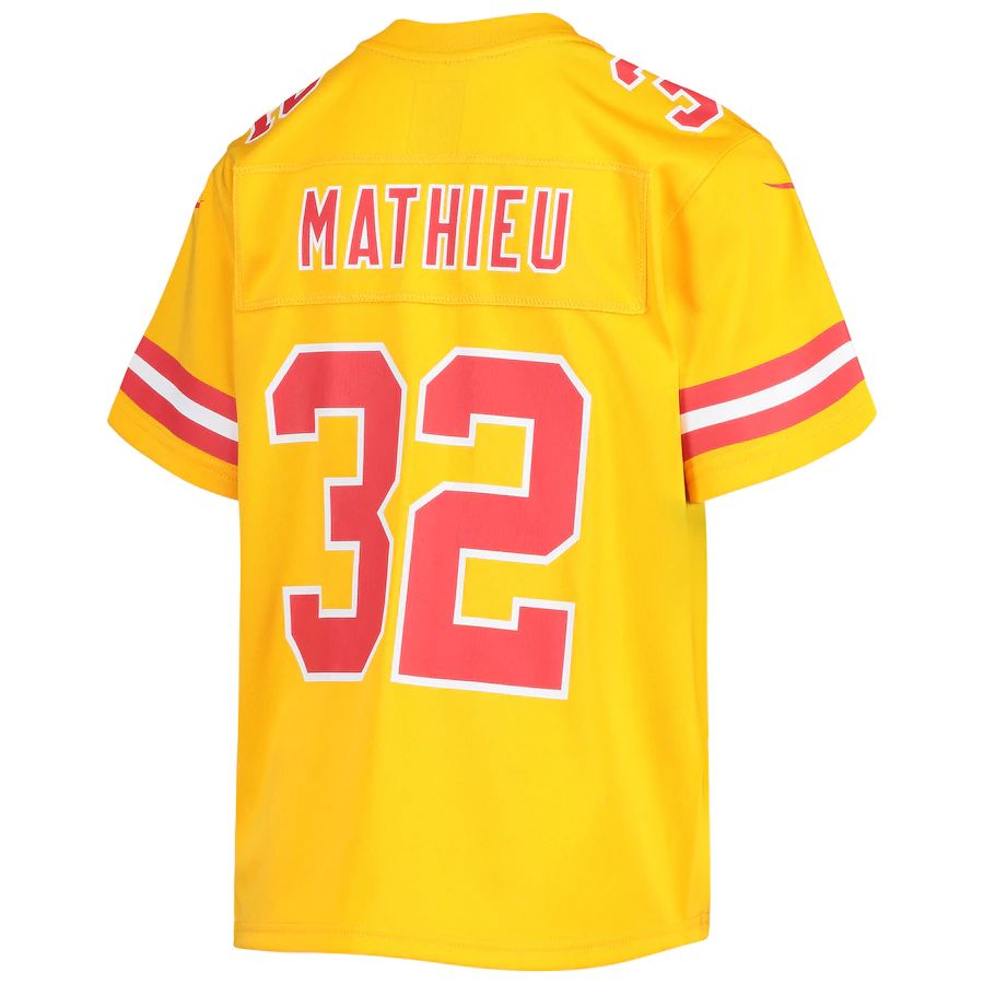 Custom #32 Gold KC Football Shirt Top