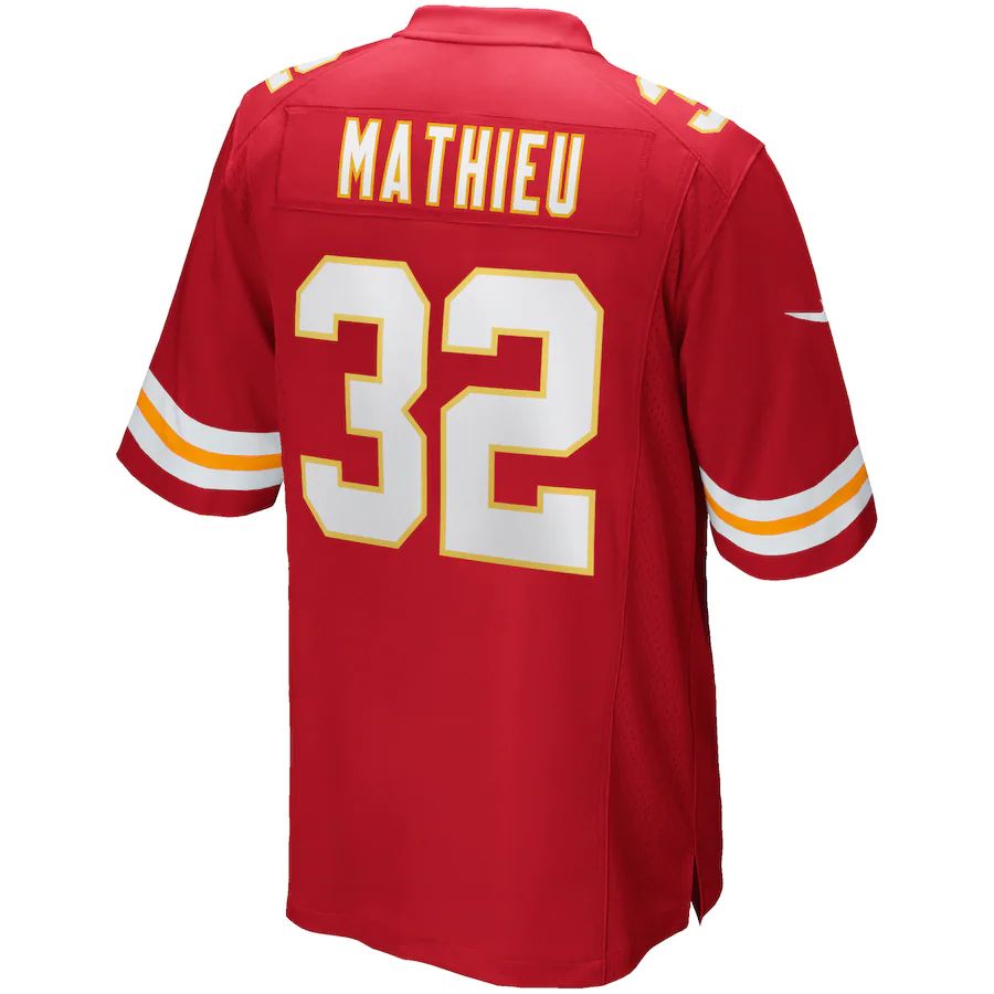Custom #32 Red KC Football Shirt Top