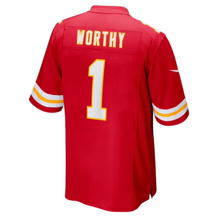 Custom #1 Red 2024 KC Football Shirt Top