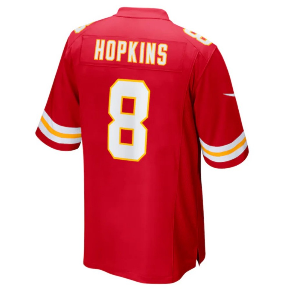Custom #8 Red KC Football Shirt Top