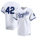 Custom #42 White 2024 Jackie Robinson Day KC Baseball Shirt Top