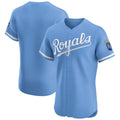 Custom Light Blue KC Baseball Shirt Top