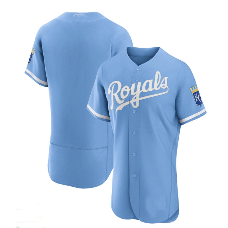 Custom Light Blue 2022 KC Baseball Shirt Top