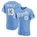 Custom #13 Light Blue 2022 KC Baseball Shirt Top