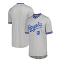 Custom Gray KC Baseball Shirt Top