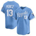 Custom #13 Light Blue KC Baseball Shirt Top