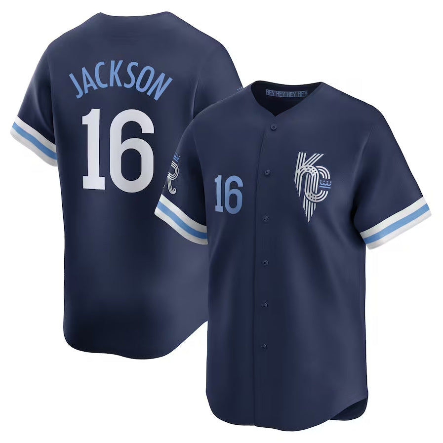 Custom #16 Navy City Connect KC Baseball Shirt Top