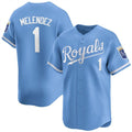 Custom #1 Light Blue KC Baseball Shirt Top