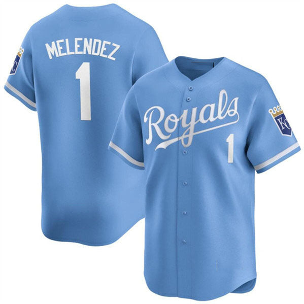 Custom #1 Light Blue KC Baseball Shirt Top