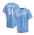 Custom #51 Light Blue KC Baseball Shirt Top