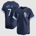 Custom #7 Navy City Connect KC Baseball Shirt Top