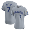 Custom #7 Gray KC Baseball Shirt Top