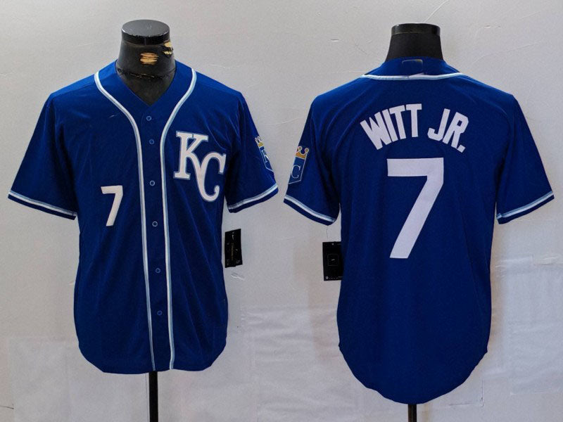Custom #7 KC Baseball Shirt Top
